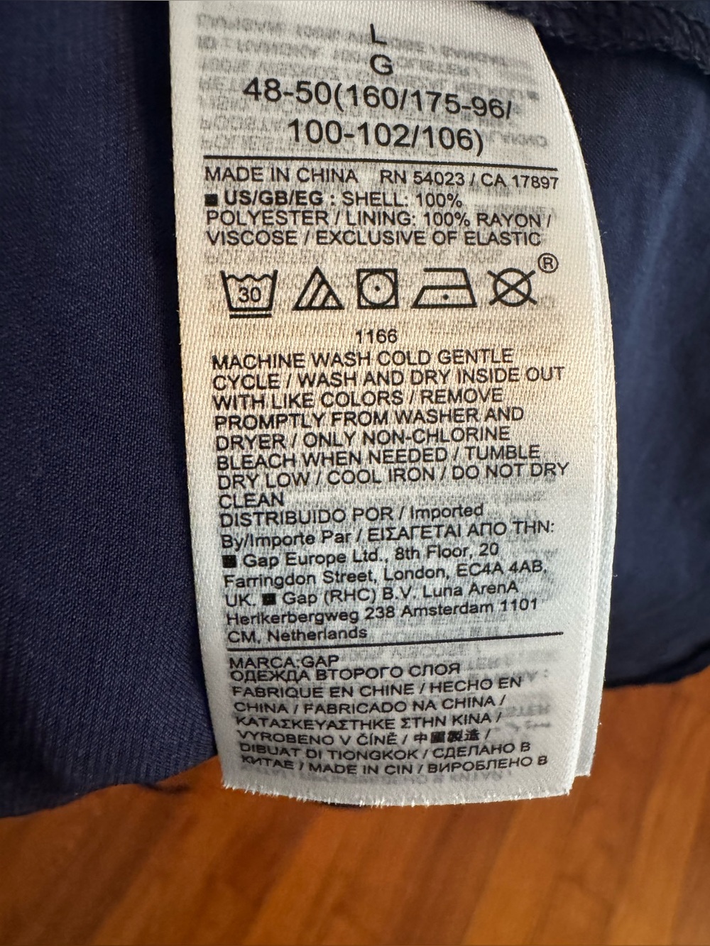 Gap Navy Blue Maxi Dress Short Sleeves Size Large, Worn One Time - Picture 8 of 12